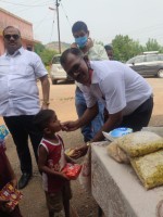Diwali sweets distribution with school childrens